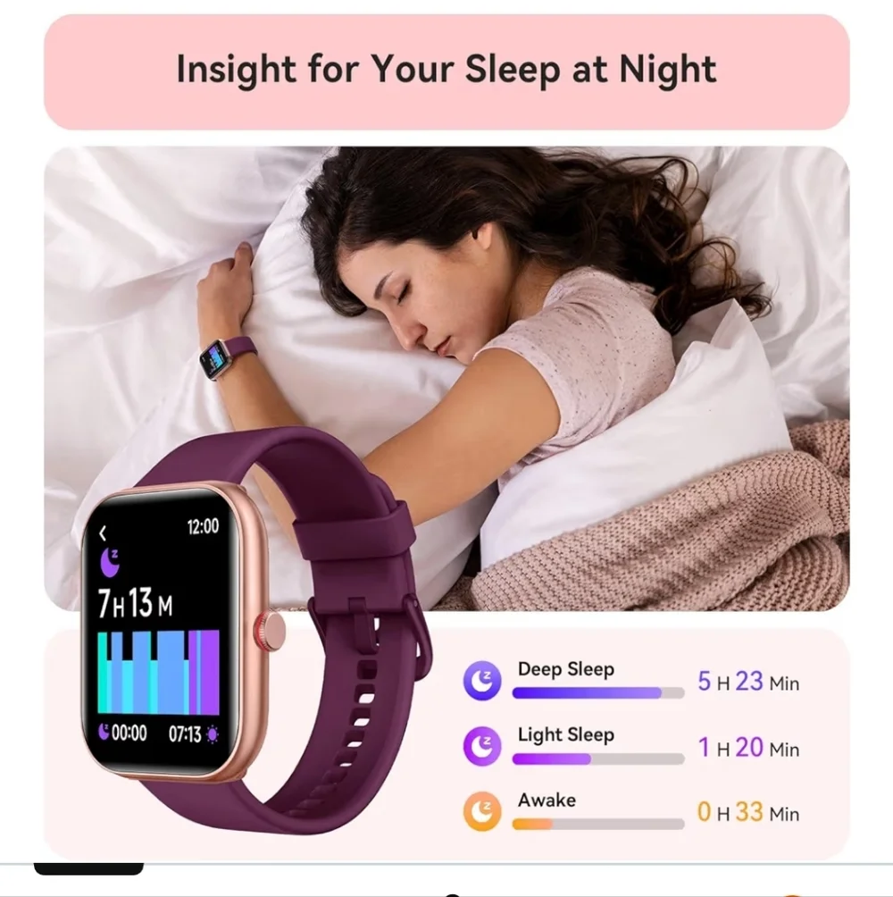 Smart Watch for Women Men, Smartwatch for iPhone & Android Bluetooth (Answer/Cal